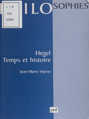 cover image of Hegel: temps et histoire